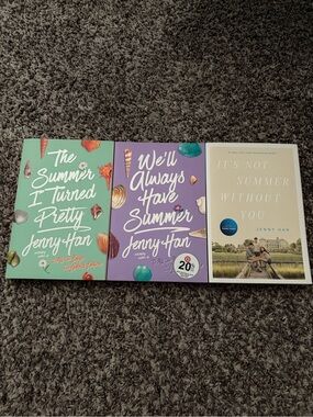 Jenny Han Summer Trilogy Paperback Set - Mint, Purple, Cream Covers